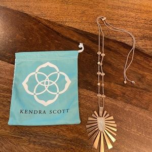 Kendra Scott rose gold adjustable necklace, with original dust bag